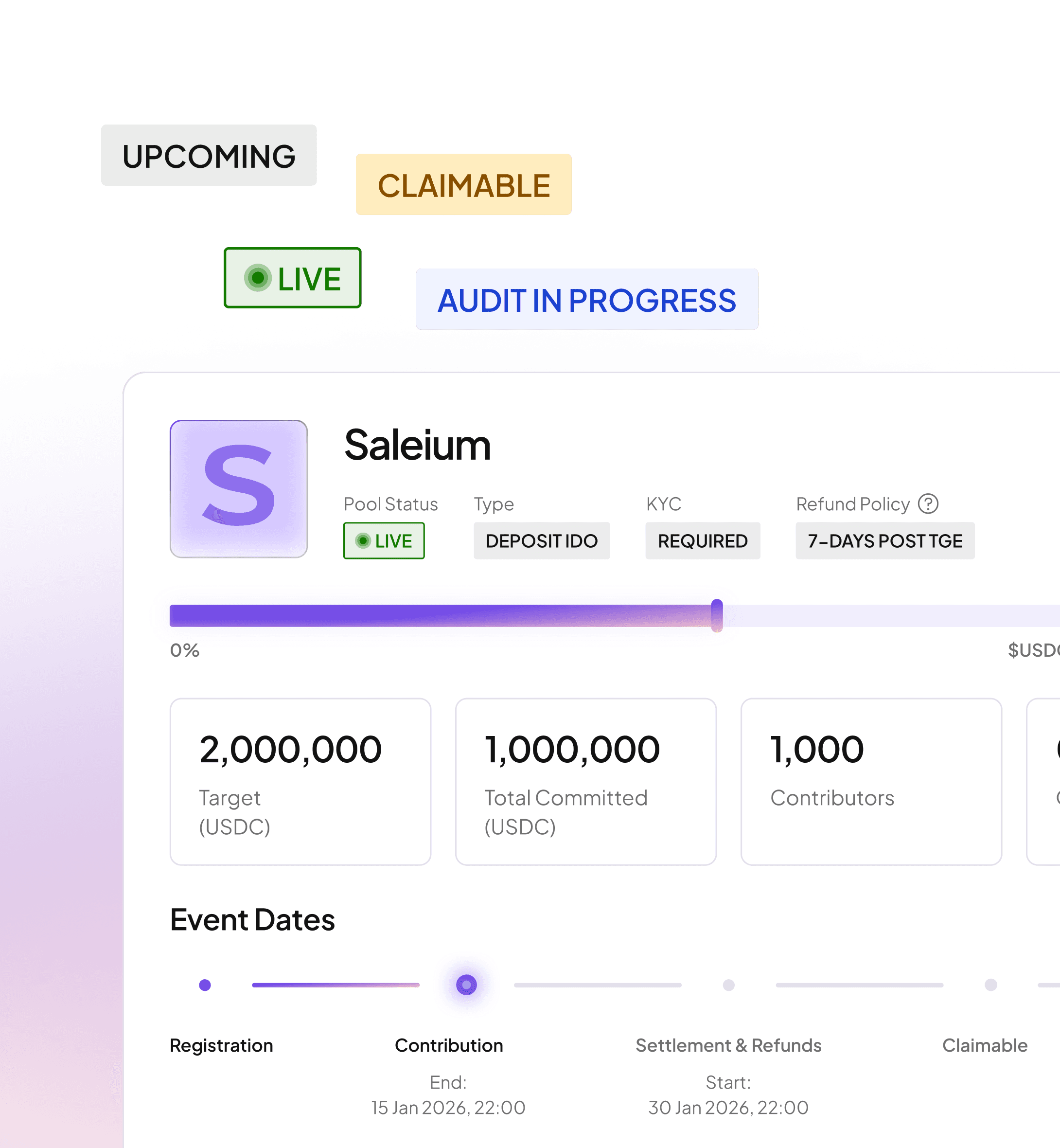 On-chain settlement and audit